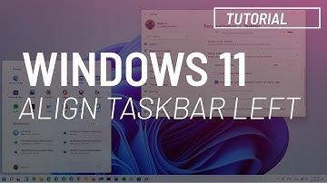 How to change taskbar alignment in windows 11