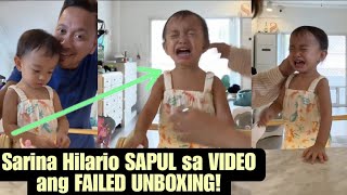 Sarina Hilario SAPUL sa VIDEO ang FAILED UNBOXING! ANAK ni Jhong Hilario