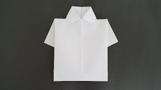 Paper Shirt Making (Origami) How to make a paper shirt? DIY screenshot 3