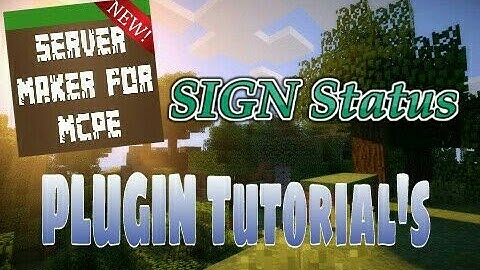 Status Signs - Server Maker For MCPE