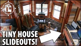 Expanding TINY HOUSE Built for No Mortgage Retirement with Slide Outs