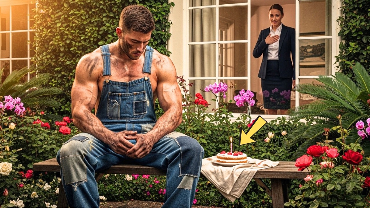 MILLONARIA PILLA A JARDINERO POBRE CELEBRANDO SU CUMPLEAÑOS SOLO, LO QUE HIZO DESPUÉS TE HARÁ LLORAR