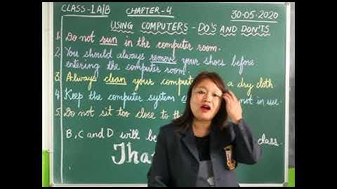 Class 1 Computer Chapter 3  Do