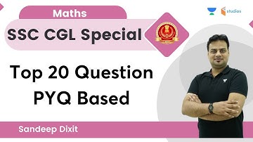 Top 20 Question | PYQ Based | SSC CGL | Sandeep Dixit Sir | wifistudy studios