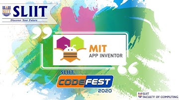 SLIIT CodeFest - MIT AppInventor Webinar (English)