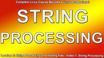 Lession 6: Video 1: String Processing - Head, tail, wc, sort, cut, paste