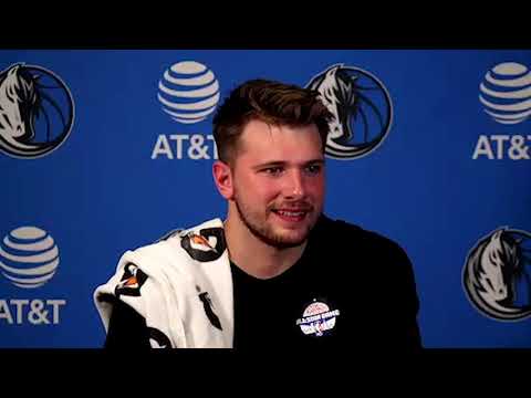 Luka Doncic press conference for the NBA end of the season tournament