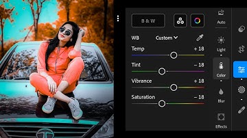 Lightroom aqua and orange effect photo editing tutorial | Lightroom background colour change