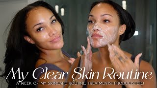 MY UPDATED SKINCARE ROUTINE 2023 | A WEEK IN MY SKINCARE! ALL TREATMENTS + PRODUCTS! ALLYIAHSFACE