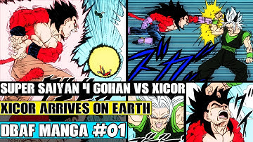 Dragon Ball AF Chapter 1: Xicor Arrives On Earth! Saiyan 4 Gohan Vs Xicor! SSJ4 Vegeta Vs Xicor!