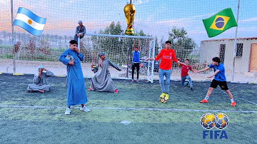 لما ابوك يعمل تحدي كوره قدم ⚽️ علي المنتخب اللي هيكسب كأس العالم 🏆😂| علاء حسين