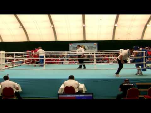 2018 წ  28 მაისი.  საბა ტყებუჩავას  ნახევარფინალი  კრივში ევროპირველობაზე  ბულგარეთის ქ ალბენაში.