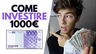 How to invest 1000€?  What to do and what to avoid ...