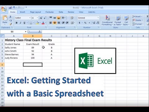 Video: How To Create A Spreadsheet