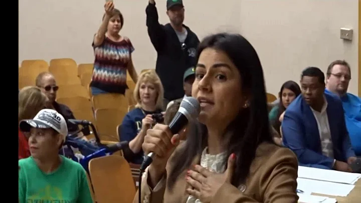 NANETTE BARRAGAN GETS RAN OUT OF TOWN ASSEMBLY.......