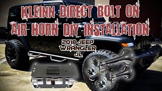 Kleinn | Bolt On Air Horn & Compressor Kit | 2018 JEEP WRANGLER JL 4-Door -  YouTube