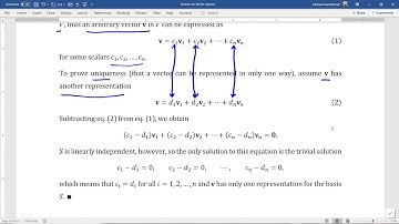 Lecture 11 Part 1.2: Basis and Dimension of Vector Spaces