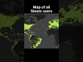 Map of all steam users