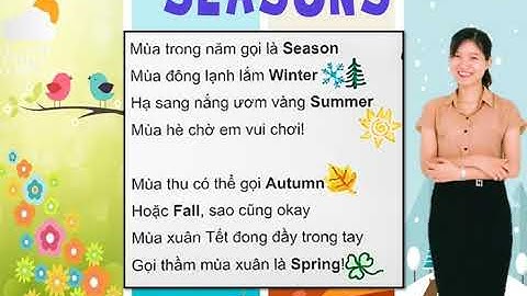 Hát tiếng Anh về các mùa trong năm