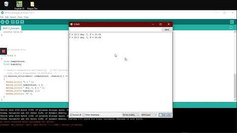 Lesson 10: DHT11 Temperature and Humidity Sensor SERIAL MONITOR