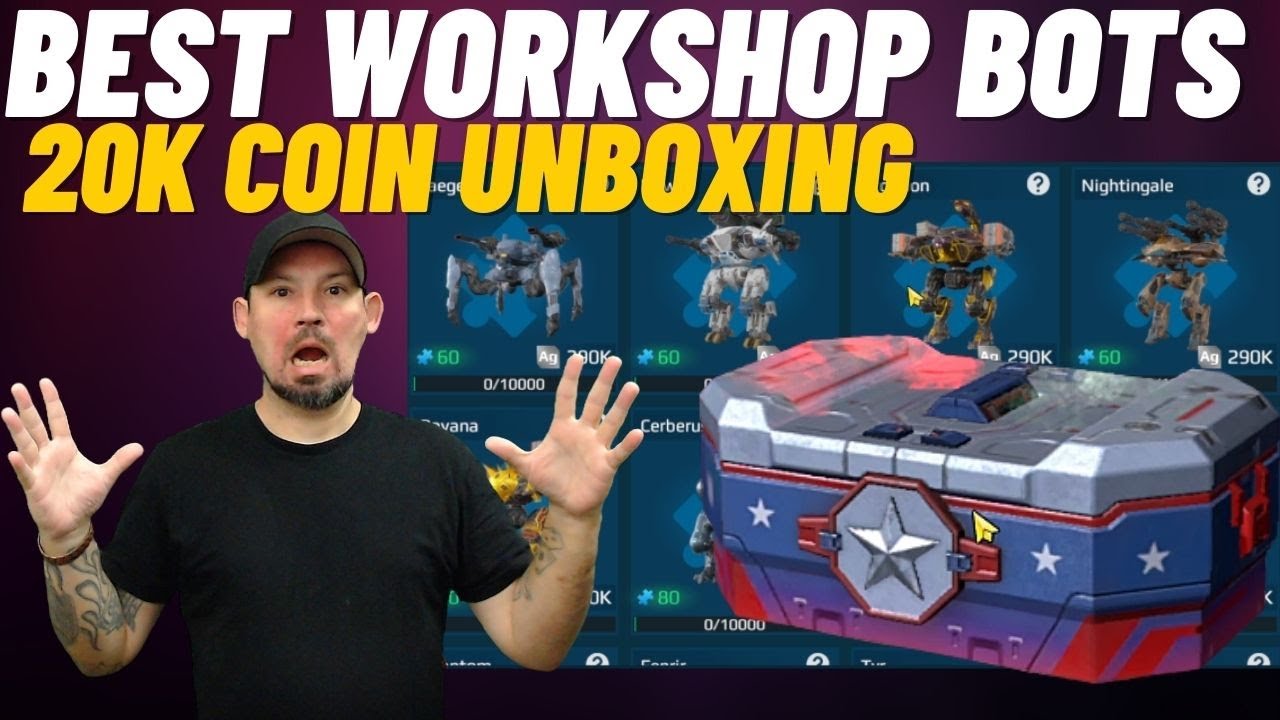 War Robots, Best workshop Robots & Huge 20k Coin special delivery unboxing