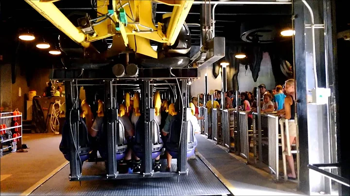 Great Adventure: Batman the Ride / On Ride Front Row POV / August 19, 2014