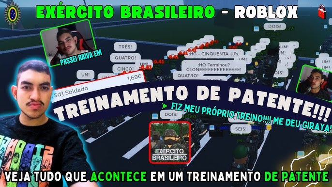 Como VIRAR RECRUTA no Exército Brasileiro do Roblox (E.B. do Tevez