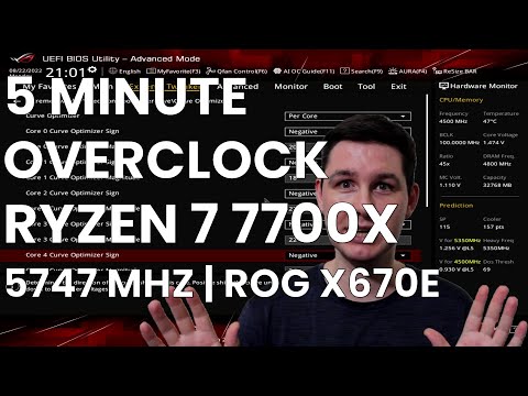 5 Minute Overclock: Ryzen 7 7700X to 5747 MHz