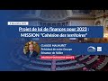 Malhuret plf 2023  mission cohsion des territoires