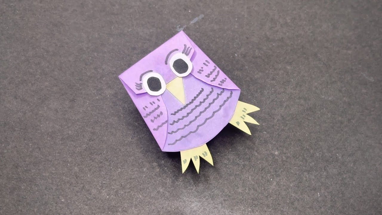 Paper Owl with Beak & Feet | Simple & Adorable