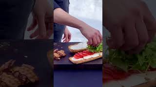 #сендвич #гриль 🔥 #барбекю #мясо #готовимдома #grill #grinding #рецепты #лайфхаки #shorts