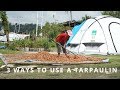 3 ways to use a tarpaulin  shelterbox