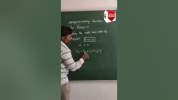 Complementary function example for Repeated roots