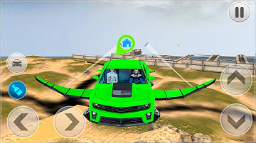 Flying Car Simulator - City Flying Taxi Car Driver - Gameplay Android