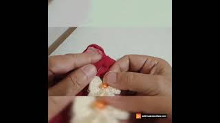 how to make a crochet scarf 🧣 brooch pin 📍