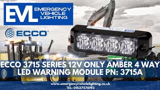 Famous ECCO 4 LED Warning Module 3715A - Emergencyvehiclelighting Wealth