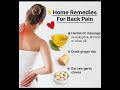 Effective Remedies 🌿 for Back Pain🌼 #shorts #fypシ #healthjourney9