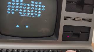 Testing a New (to me) TRS-80 Model III - Playing Galaxy Invasion Plus