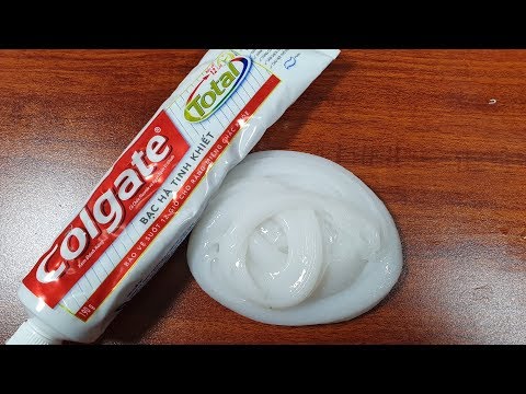 Colgate Toothpaste Slime With Sugar No Glue No Borax