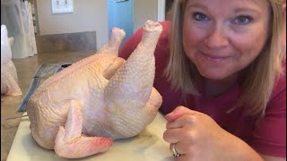 How to part out a WHOLE chicken // processing Cornish Cross #chicken #homesteading #growyourown
