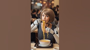 What Happens When a ROBOT Eats Noodles in Public? #humanoidrobot #robot #ai