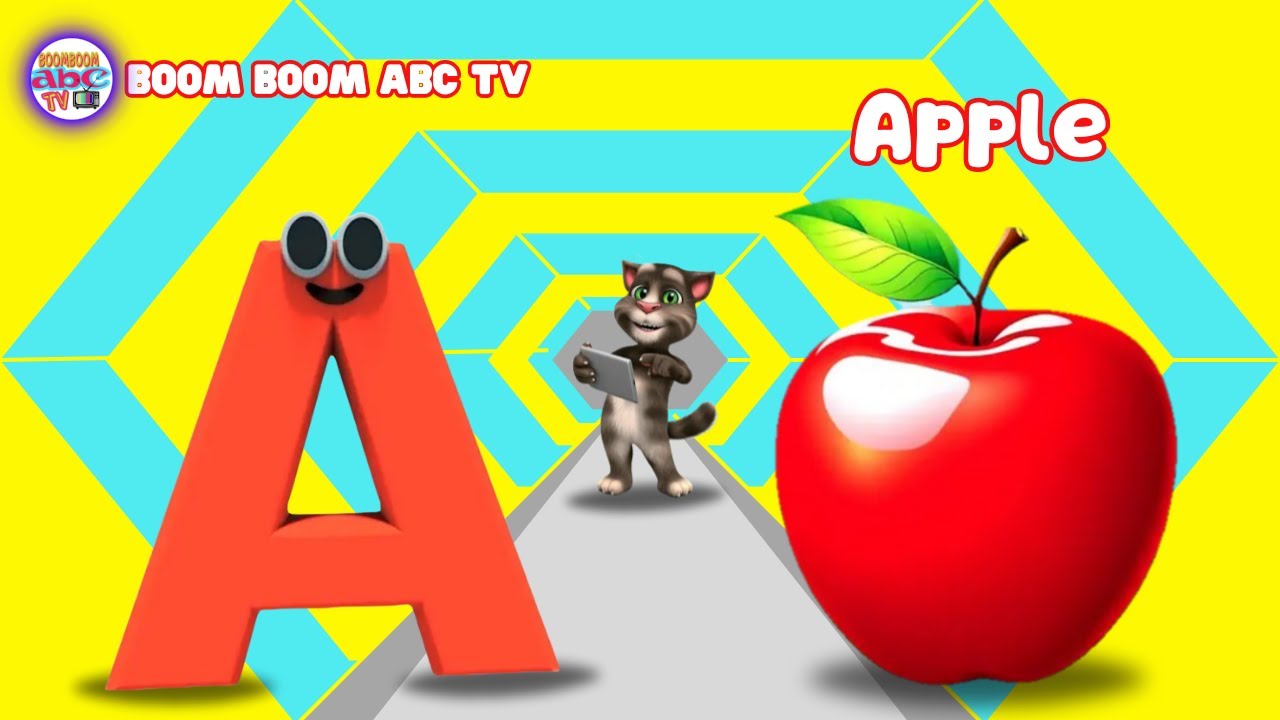 New A for Apple Song 🍎| Boom Boom ABC TV | #abcdrhymesforkids - YouTube