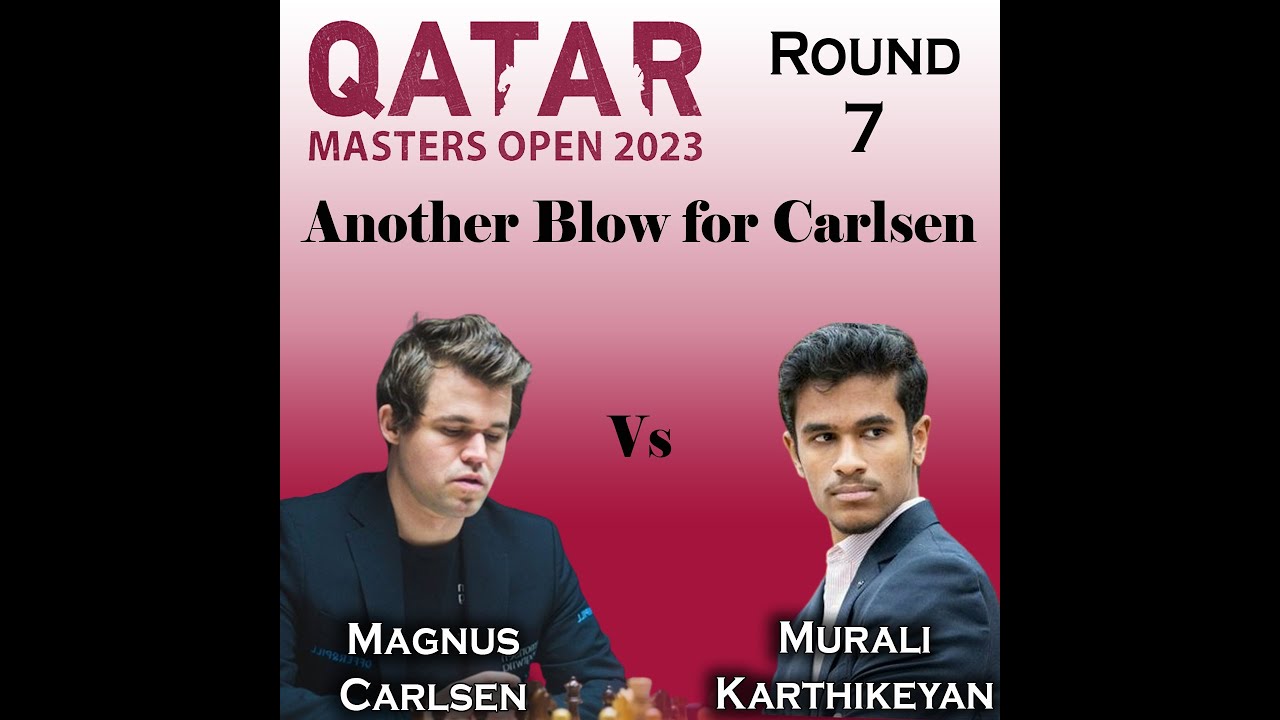 Qatar Masters Round 1: Carlsen Wins 23-Move Miniature 