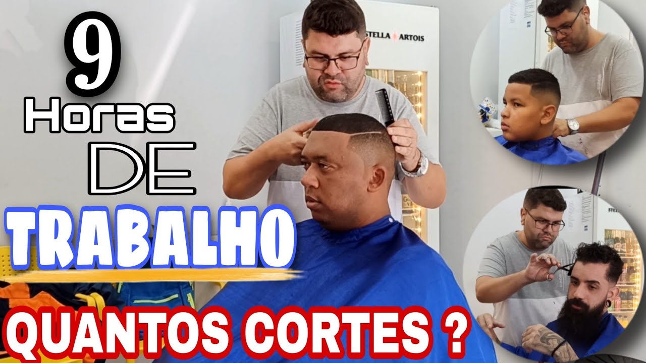 COMO é meu dia na BARBEARIA | Vlog do barbeiro | cortes de cabelo! 