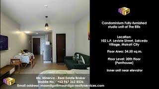 Fully furnished studio unit 34 50 sq.m. at The Ellis Makati City