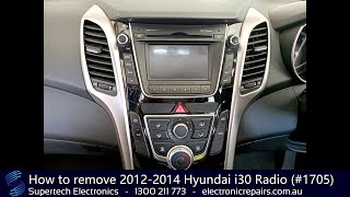 How to remove a 2012-2014 Hyundai i30 Radio (#1705)