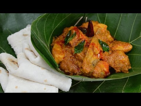 Chicken Coconut Red Curry - Kundapur Chicken - By Vahchef @ vahrehvah.com