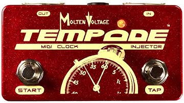 Molten Voltage - TEMPODE - MIDI Clock Injector for PedalBoard Guitar Effects v2