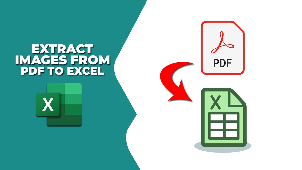 How to extract images from a PDF to Excel - YouTube