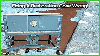 AMAZING RESTORATION of ANTIQUE JACOBEAN BUFFET Relaxing Furniture Restoration only shop sounds